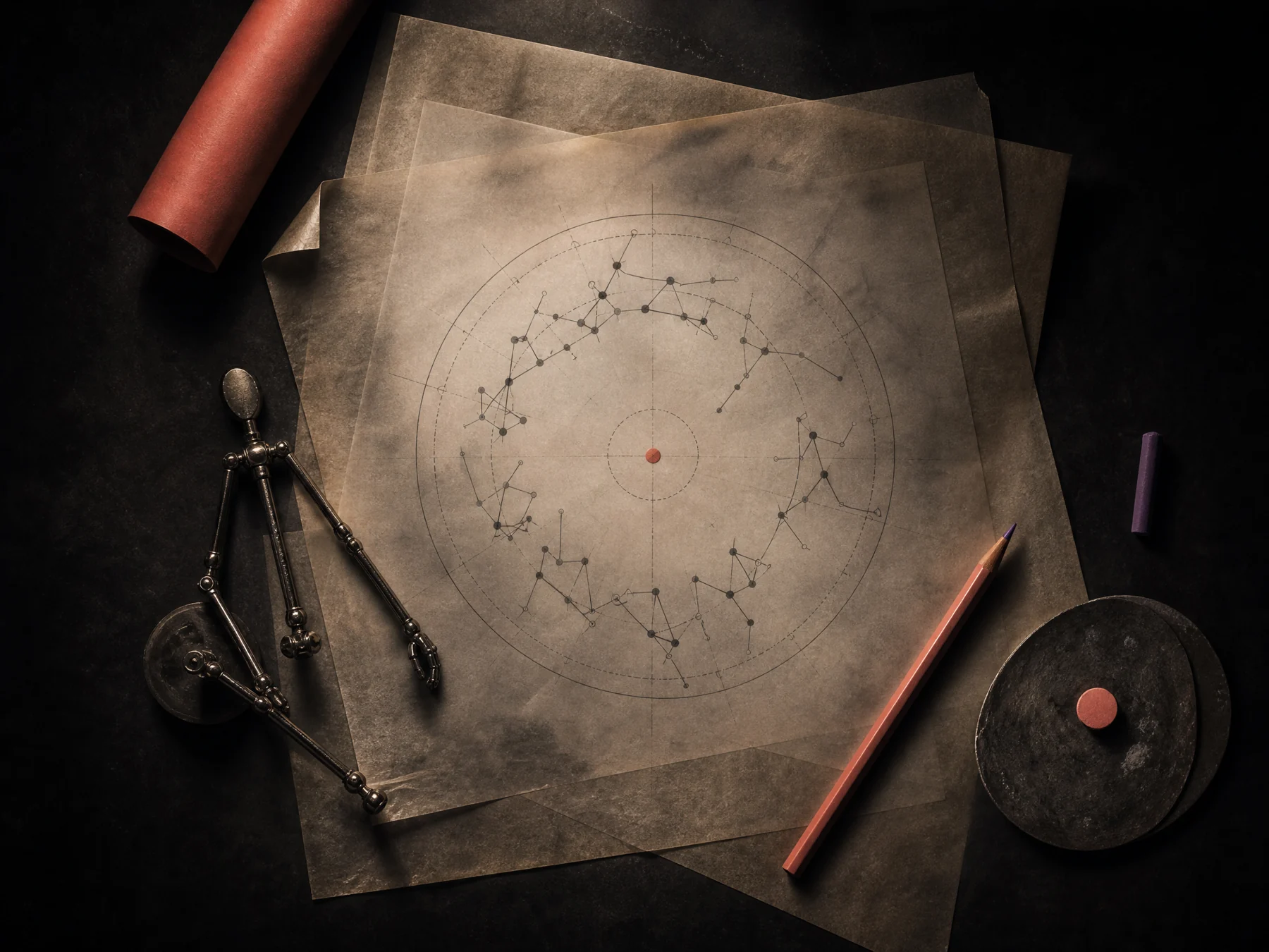 Radial pose map and armature